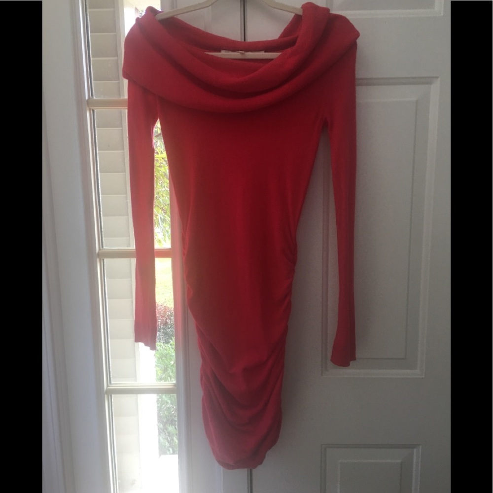 RACHEL Rachel Roy Red Sweater Dress Size XS.